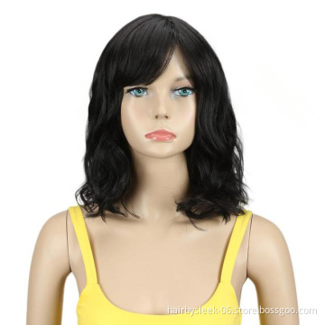 Rebecca Fashion  Pink Wig Cosplay Wig Short Wig For Black Women Straight Hair Synthetic Heat Resistant 12 Inch cosplay synthetic
